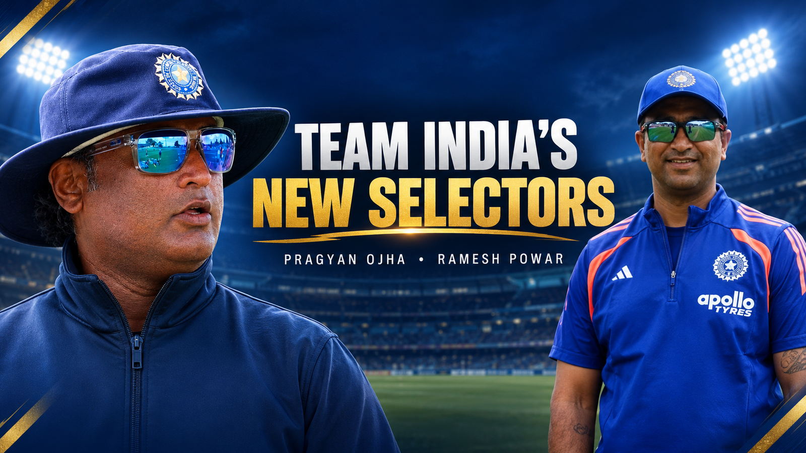 Pragyan Ojha and Ramesh Powar lead India's new men's cricket selection committee announced by the BCCI in October 2026